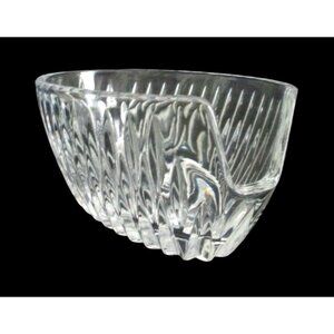 Princess House Royal Highlights Crystal Glass Spoon Holder Glassware Serveware